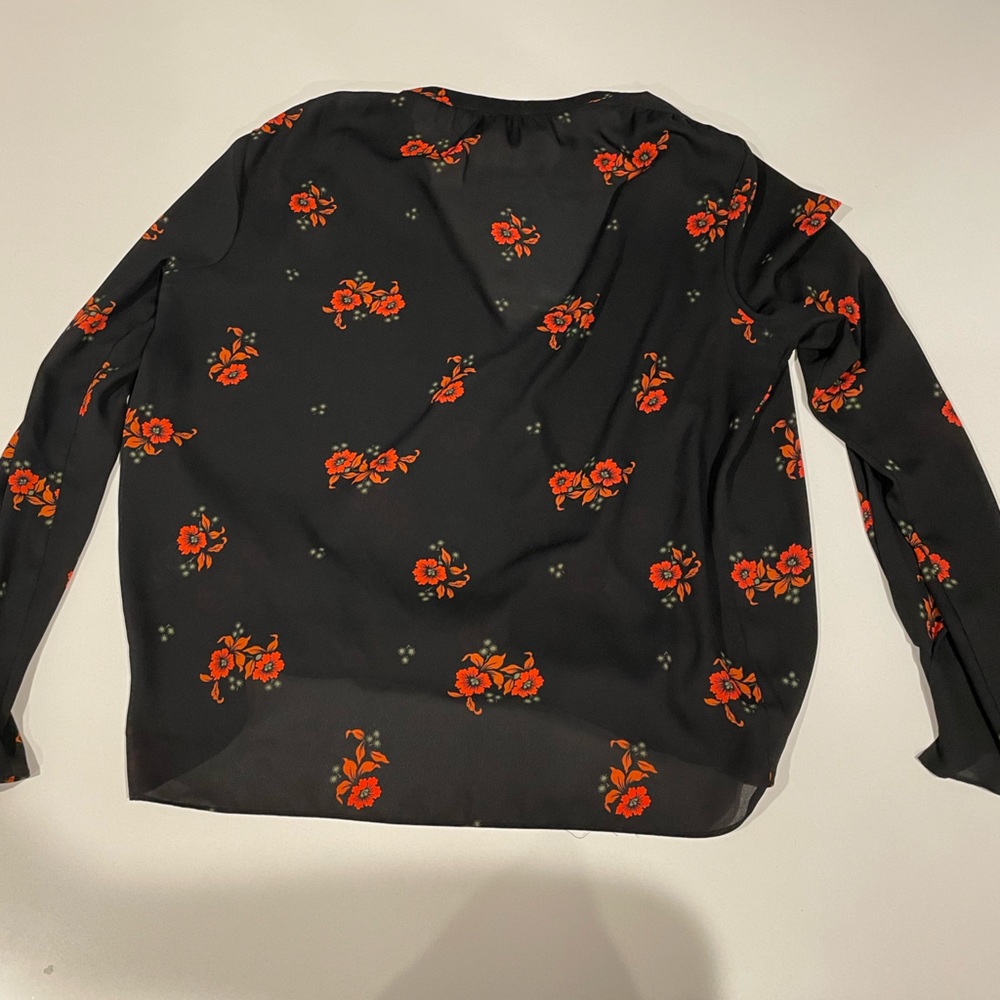 Scotch and Soda Floral Wrap Blouse - Size Medium